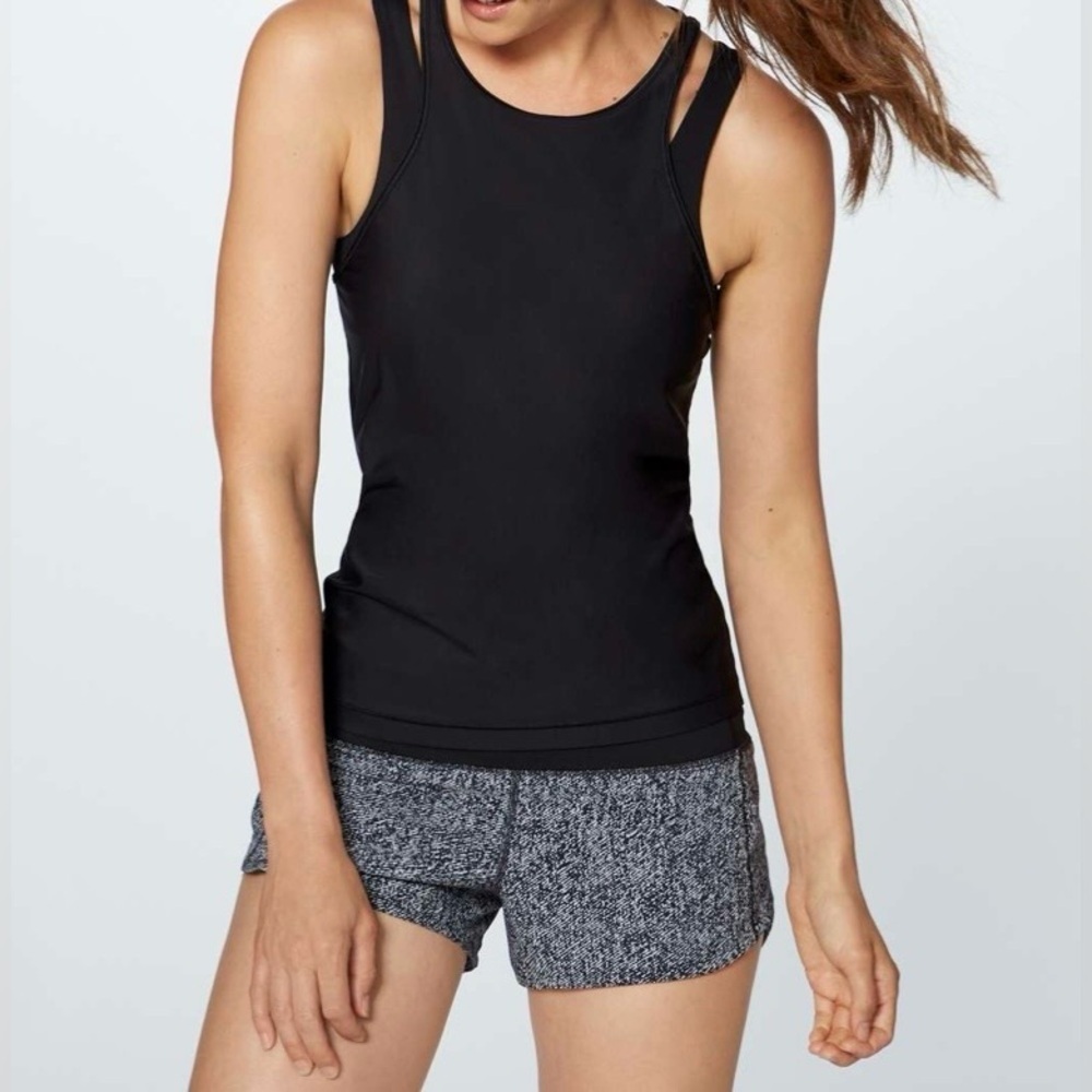 lululemon athletica Black Racerback Sports Tank